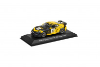 Модель авто 718 Cayman GT4, Calendar Edition, DieCast, racing yellow, black, 1:43