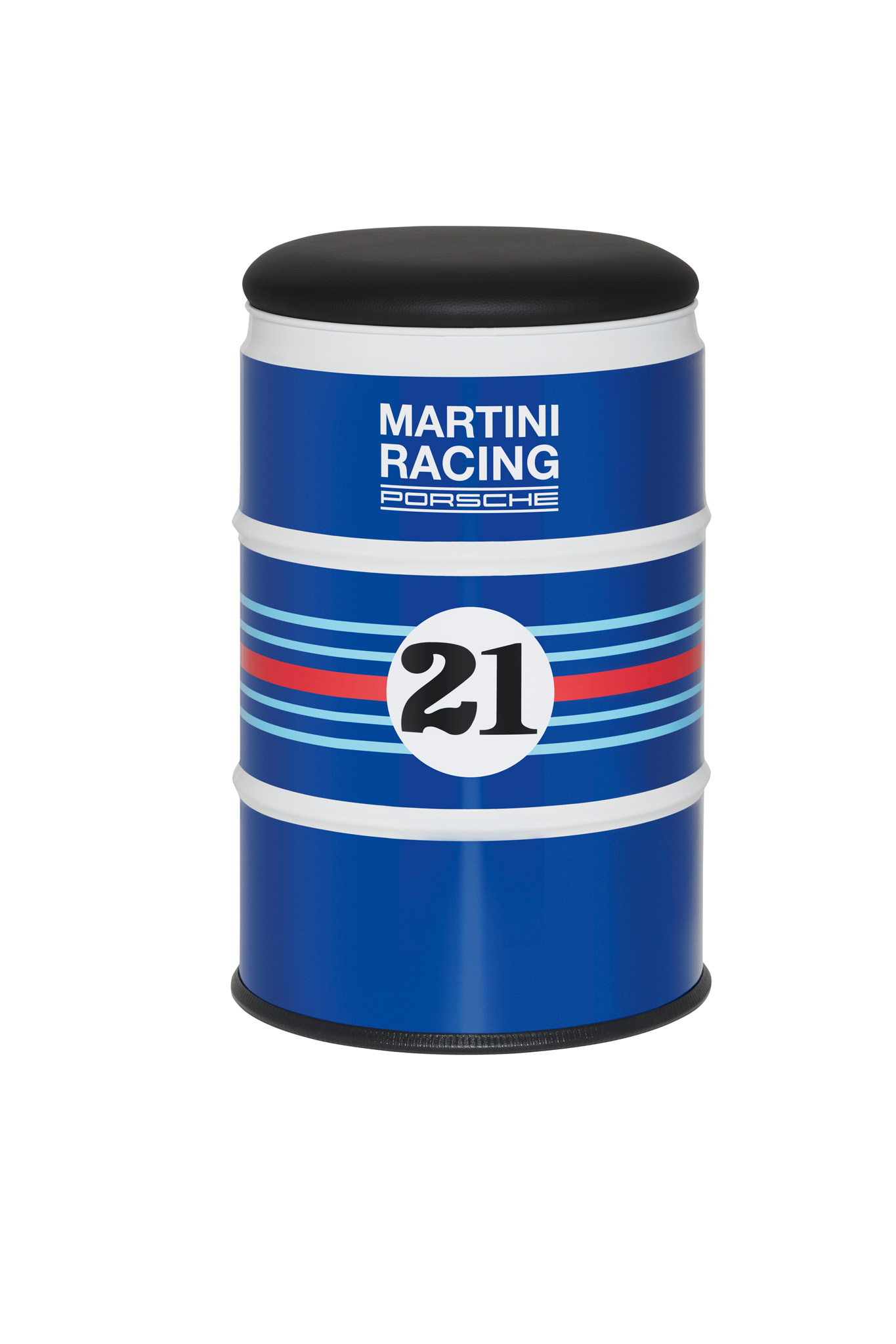 Пуф бочка Porsche Martini Racing синій блакитний червоний білий чорний