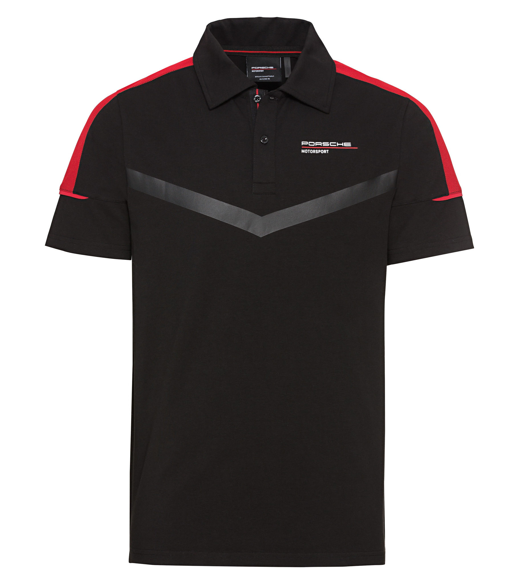 Чоловіча сорочка поло Porsche Motorsport Fanwear чорна червона
