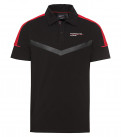 Чоловіча сорочка поло Porsche Motorsport Fanwear чорна червона