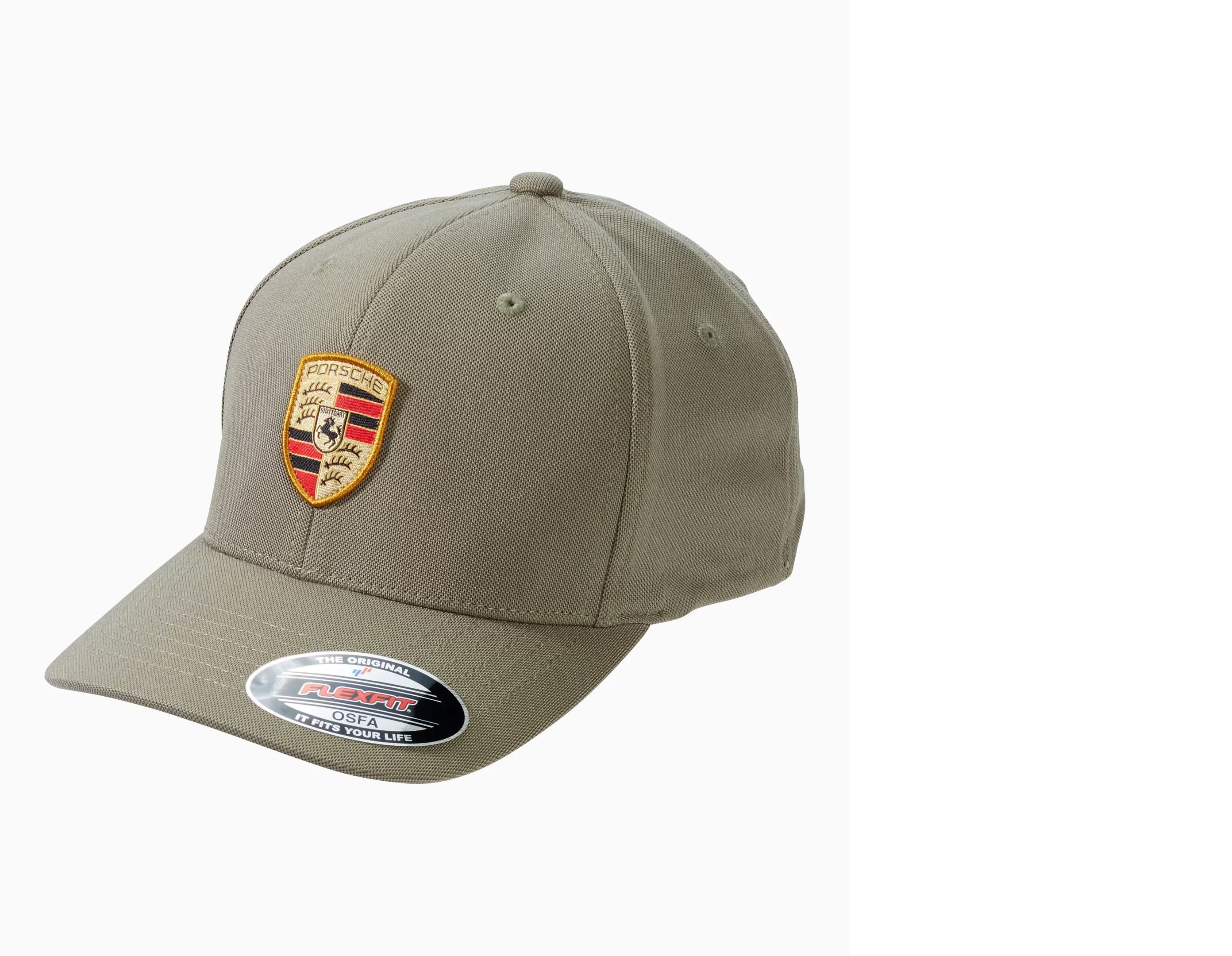 Кепка Porsche Flexfit сіро-зелена