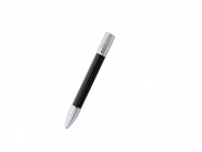 Кулькова ручка, каучуковий чорний, срібло-ShakePen